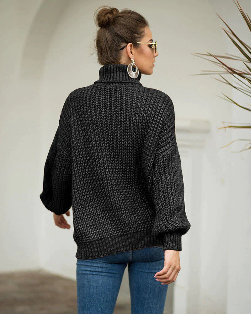 Joanna - Rollkragenpullover Aus Strick