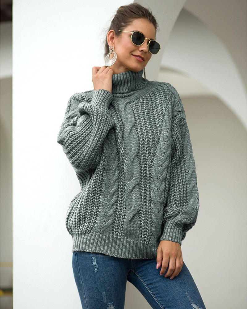 Joanna - Rollkragenpullover Aus Strick