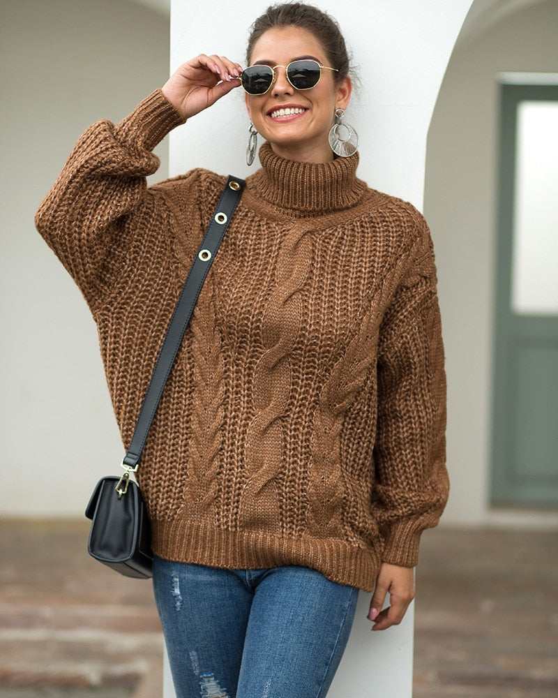 Joanna - Rollkragenpullover Aus Strick